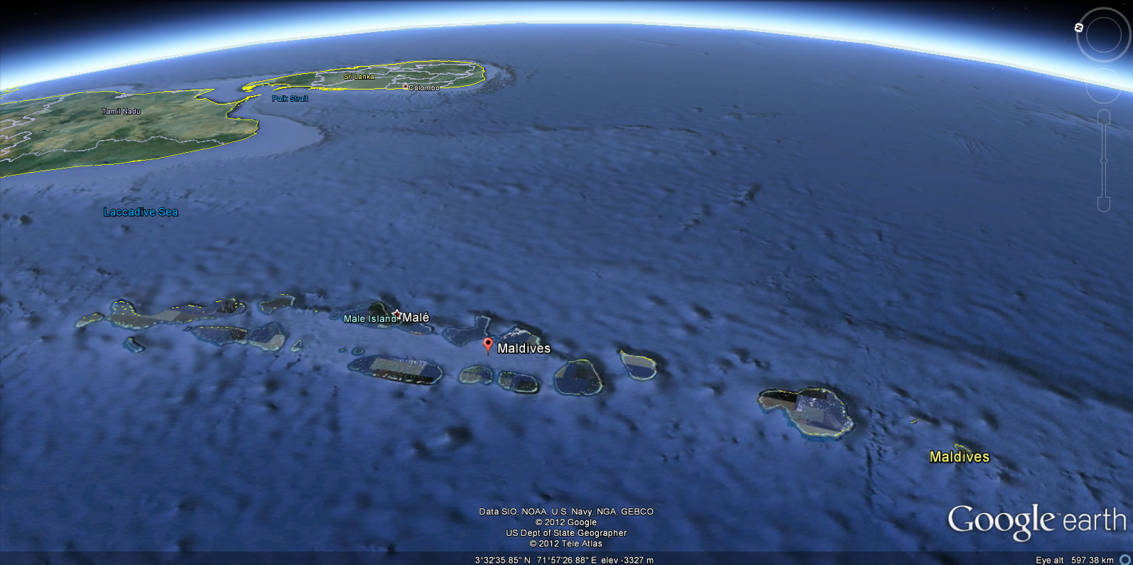maldivler yeryuzu haritasi